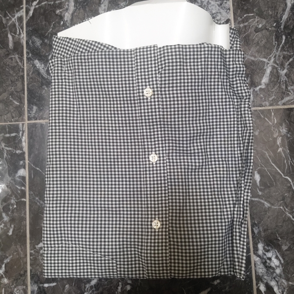 💚 2/$35 NWT Tabi long sleeve dress shirt - black white checkered - Picture 2 of 5